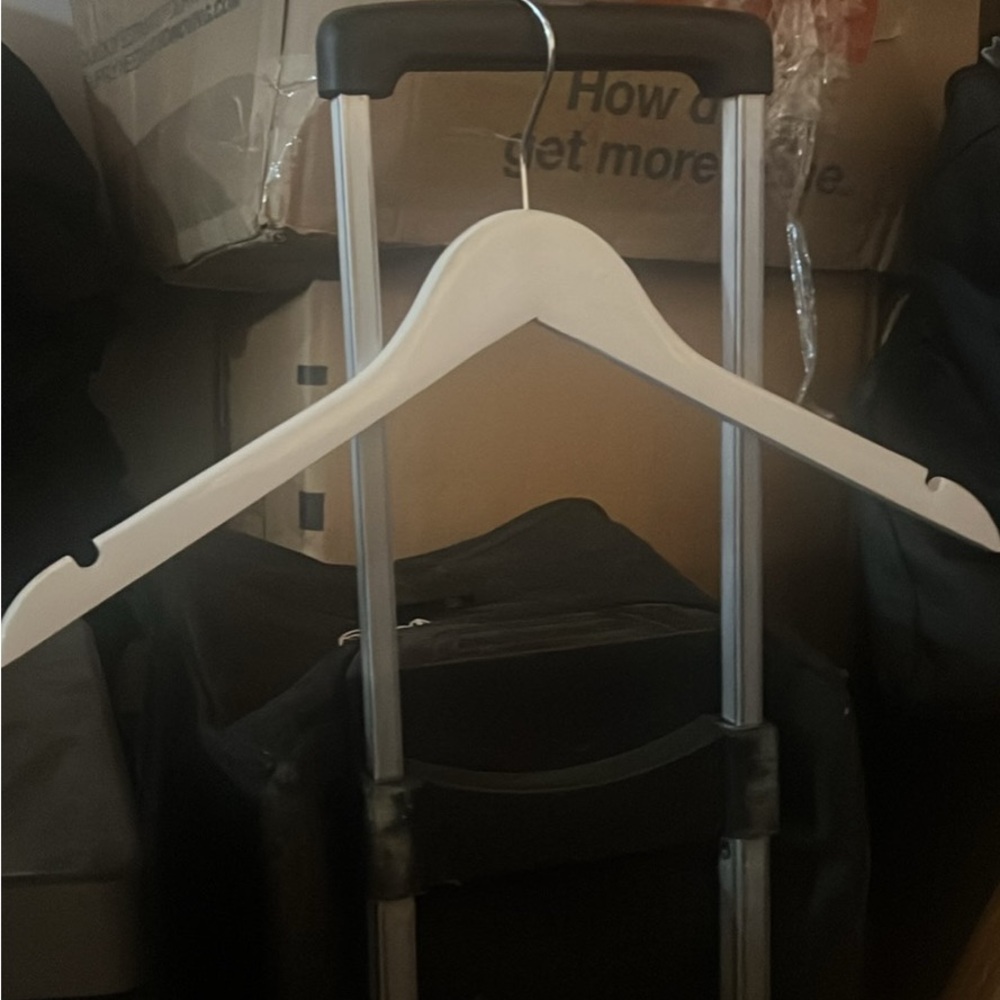 White hangers